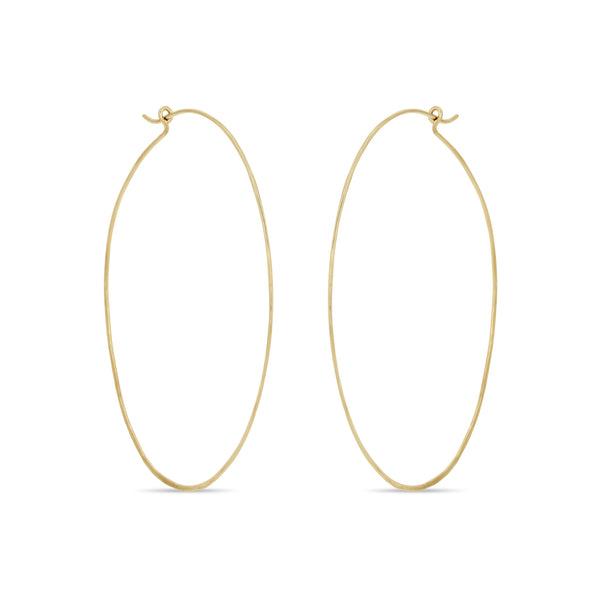 Zoë Chicco 14k Gold Extra Large Hammered Hoop Earrings