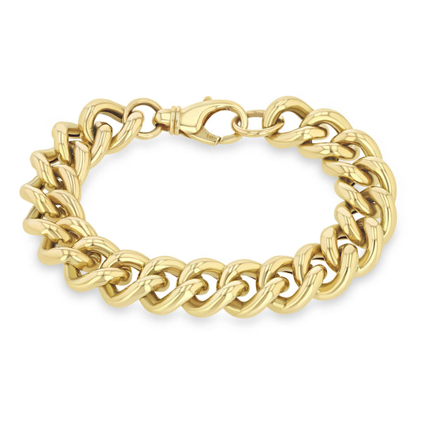 Zoë Chicco 14K Gold Initial Letter Xs Curb Chain Bracelet