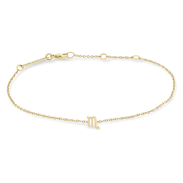 Zoë Chicco 14k Gold Itty Bitty Zodiac Scorpio Bracelet