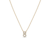 Zoë Chicco 14k Gold Pave Diamond Number 8 Necklace