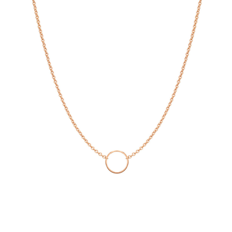 Zoe Chicco 14k Gold Tiny Circle Necklace – ZOË CHICCO