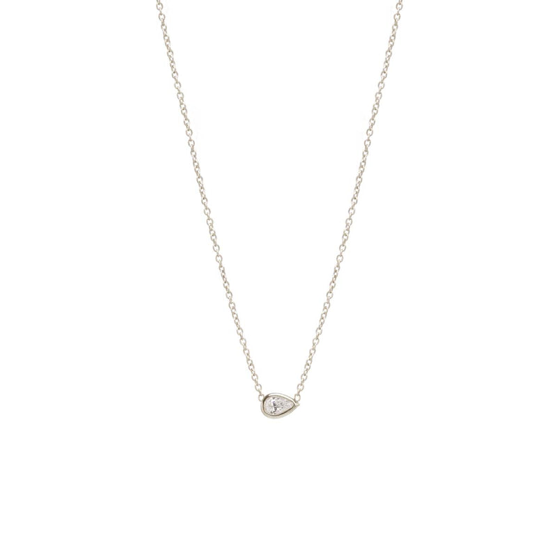 Pear-Shaped Diamond Pendant on a Rondelle Chain | Harry Winston