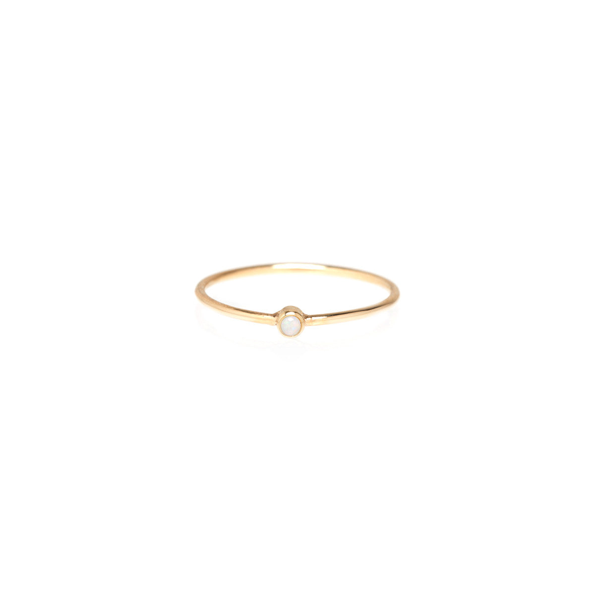 Zoë Chicco 14kt Gold Tiny Opal Bezel Ring – ZOË CHICCO