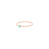Zoë Chicco 14kt Gold Turquoise Thin Band Ring
