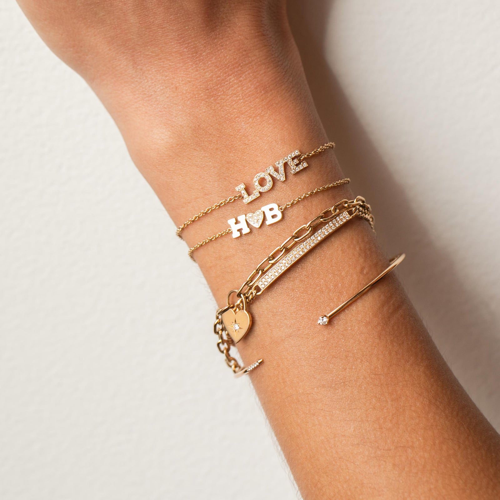 Alphabet letter bracelet discount
