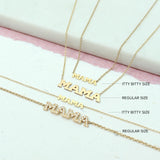 flat lay with Zoë Chicco 14kt Gold Full Pavé Diamond 4 Letter Necklace