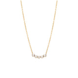 Zoë Chicco 14kt Yellow Gold Five Diamond Necklace