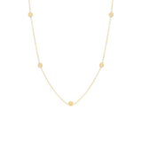 Zoë Chicco 14kt Yellow Gold Itty Bitty 5 Disc Necklace