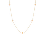 Zoë Chicco 14kt Rose Gold Itty Bitty 5 Disc Necklace