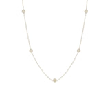 Zoë Chicco 14kt White Gold Itty Bitty 5 Disc Necklace