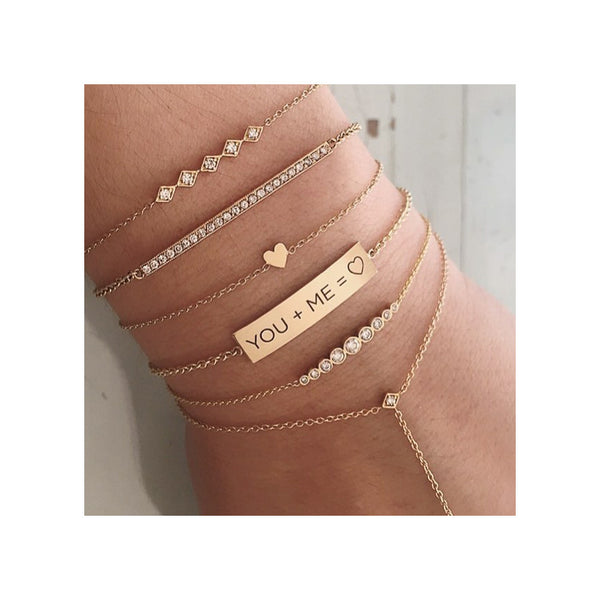 14k YOU + ME Equation ID Bracelet - SALE