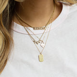 14k Diamond Heart Padlock Necklace
