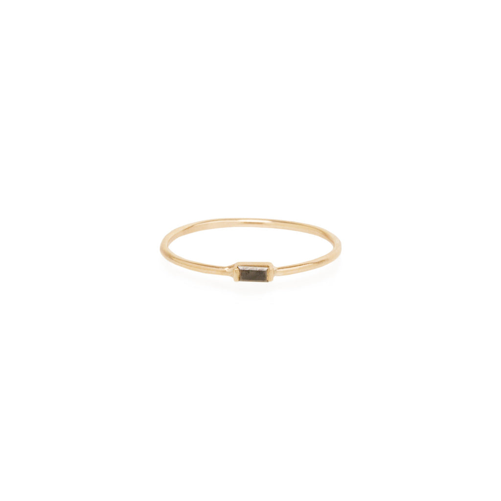 Zoë Chicco 14kt Gold Horizontal Black Baguette Diamond Ring – ZOË CHICCO