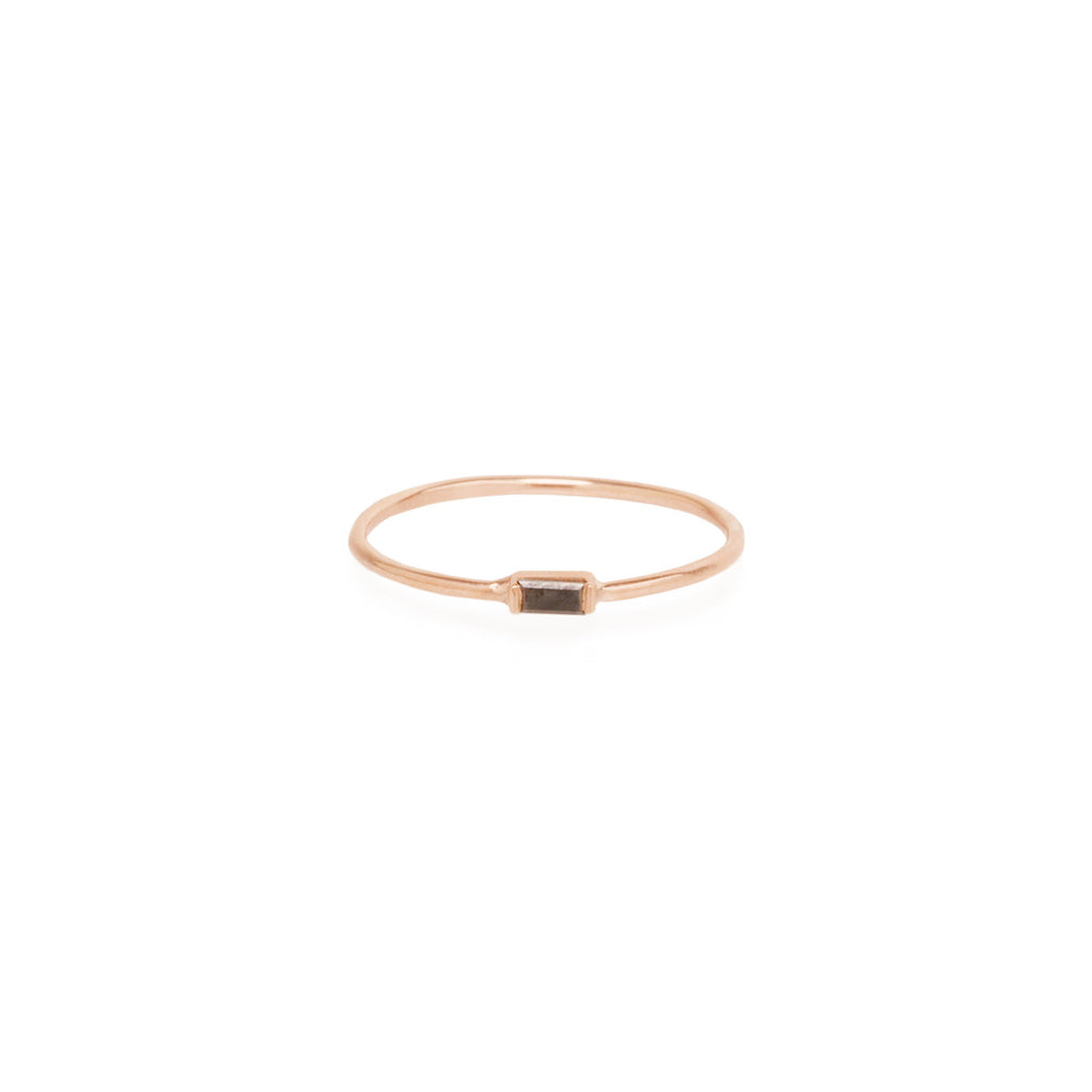 Zoë Chicco 14kt Gold Horizontal Black Baguette Diamond Ring – ZOË CHICCO