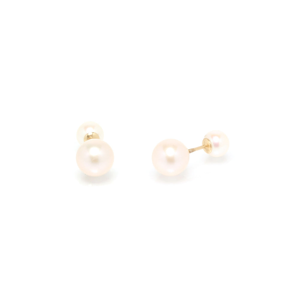 Zoë Chicco 14k Gold Mixed Size Pearl Reversible Stud Earrings – ZOË CHICCO