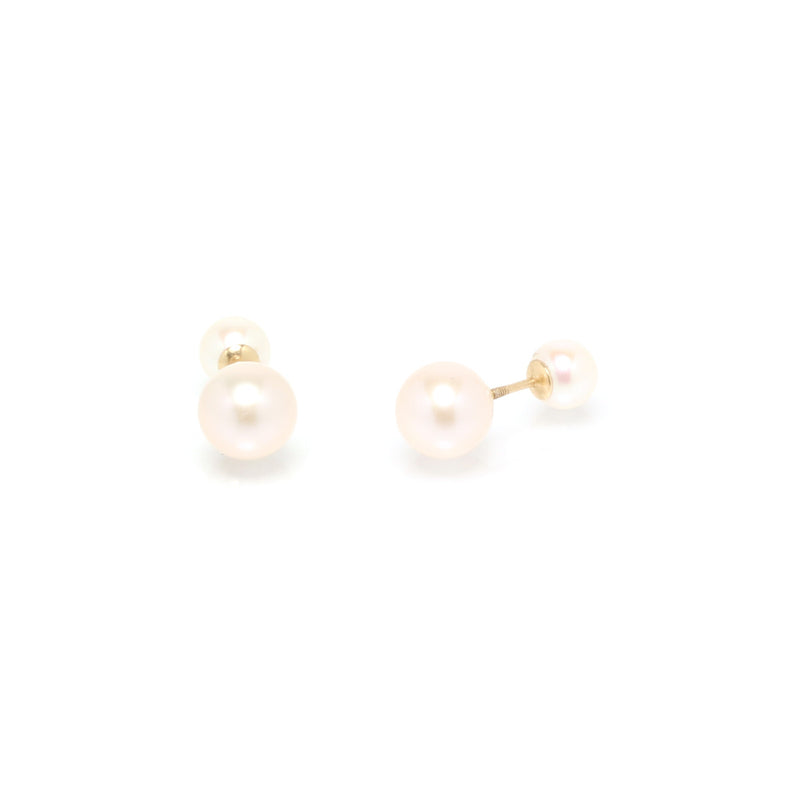 Zoë Chicco 14kt Gold Mixed Size Pearl Reversible Stud Earrings