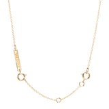 Zoë Chicco 14-Karat Gold 2" Necklace Chain Extender connected to cable chain