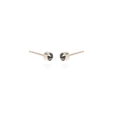 Zoë Chicco 14kt White Gold Inverted Black Diamond Bezel Stud Earrings