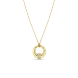 Zoë Chicco 14k Yellow Gold Small Pavé Diamond Door Knocker Pendant Necklace