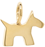 14k Dog Charm
