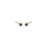 Zoë Chicco 14kt White Gold Black Diamond Stud Earrings