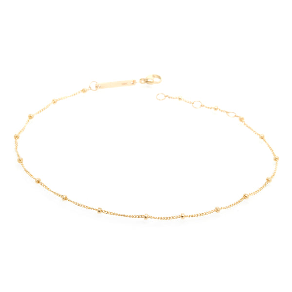 Zoë Chicco 14k Gold Satellite Curb Chain Bracelet