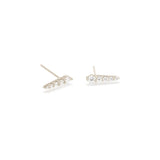 Zoë Chicco 14kt White Gold Large Diamond Ice Pick Stud Earrings