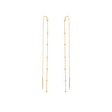 Zoë Chicco 14k Gold Satellite Chain Threader Earrings