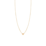 Zoe Chicco 14kt Gold Itty Bitty  Disc Necklace