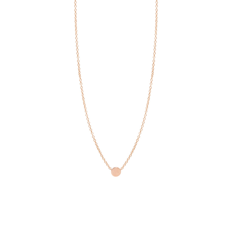 Zoe Chicco 14kt Gold Itty Bitty Disc Necklace