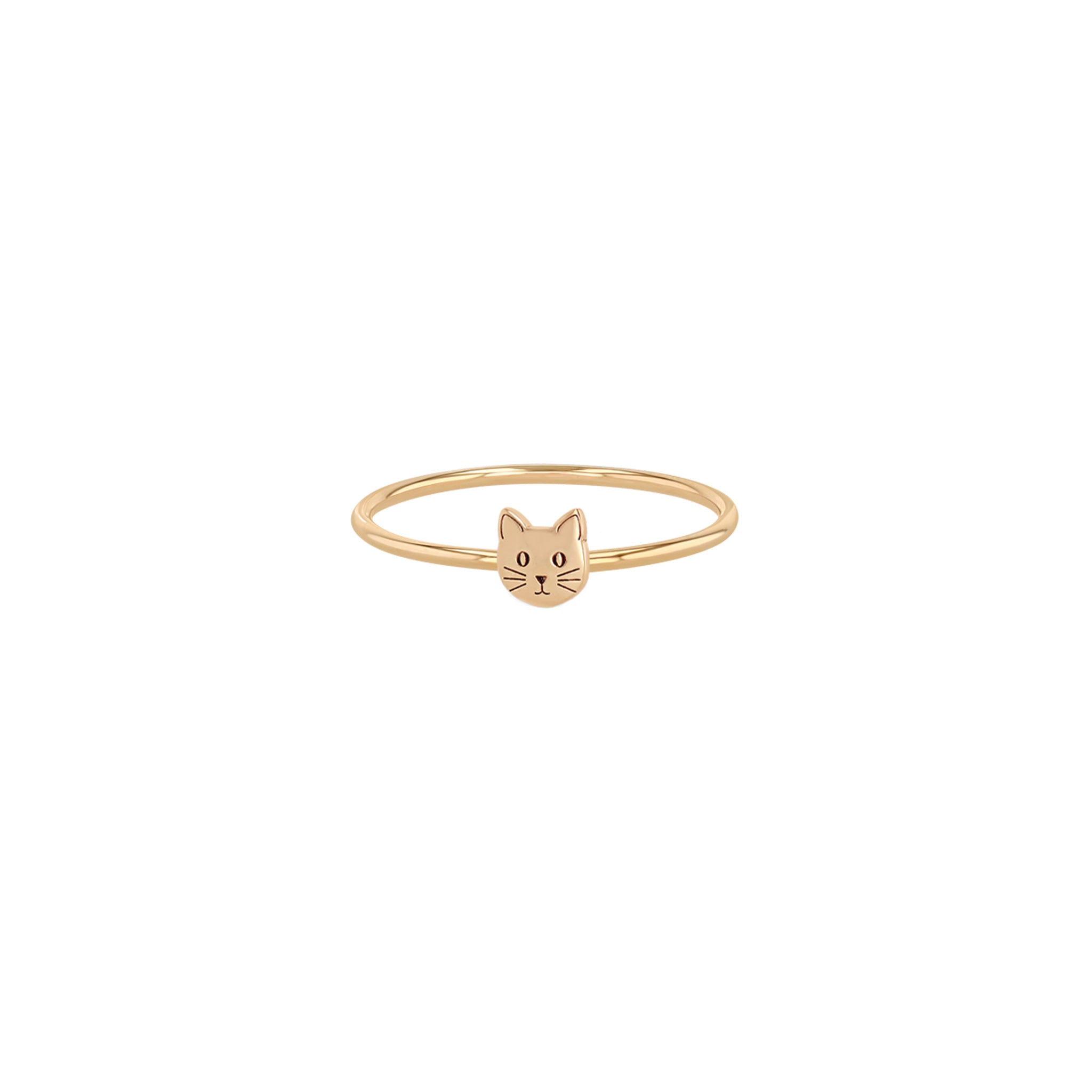 Zoë Chicco 14k Gold Itty Bitty Cat Ring