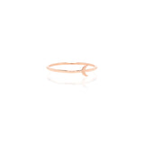 Zoë Chicco 14kt Rose Gold Itty Bitty Crescent Moon Ring