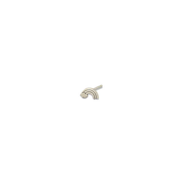 Zoë Chicco 14k Gold Itty Bitty Rainbow Stud Earring