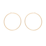 Zoë Chicco 14kt Yellow Gold Large Front Facing Circle Hoop Earrings