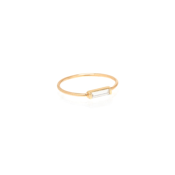 Zoë Chicco 14kt Yellow Gold Large Baguette Ring