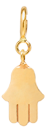14k midi bitty hamsa charm pendant with spring ring