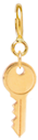 14k midi bitty key charm pendant with spring ring
