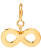 14k midi bitty infinity charm with spring ring