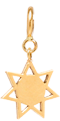 14k midi bitty sun charm with spring ring