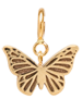 14k midi bitty butterfly charm with spring ring