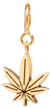 14k midi bitty mary jane charm pendant on spring ring