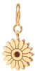 14k midi bitty flower charm pendant on spring ring