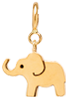 14k Midi Bitty Elephant Charm on Spring Ring