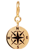 14k Midi Bitty Compass Charm on Spring Ring