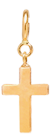 14k midi bitty cross charm pendant with spring ring