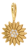 14k Midi Bitty Diamond Flower Charm