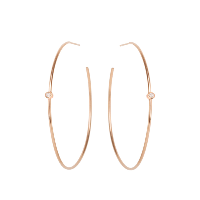 Buy Cherry Blossom Hoop Earrings In Rose Gold Plated 925 Silver from Shaya  by CaratLane
