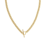 Zoë Chicco 14k Gold Medium Curb Chain Toggle Necklace