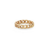Zoë Chicco 14k Rose Gold Solid Medium Curb Chain Band Ring
