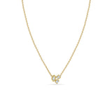 Zoë Chicco 14k Yellow Gold Mixed Cut Diamond Cluster Necklace